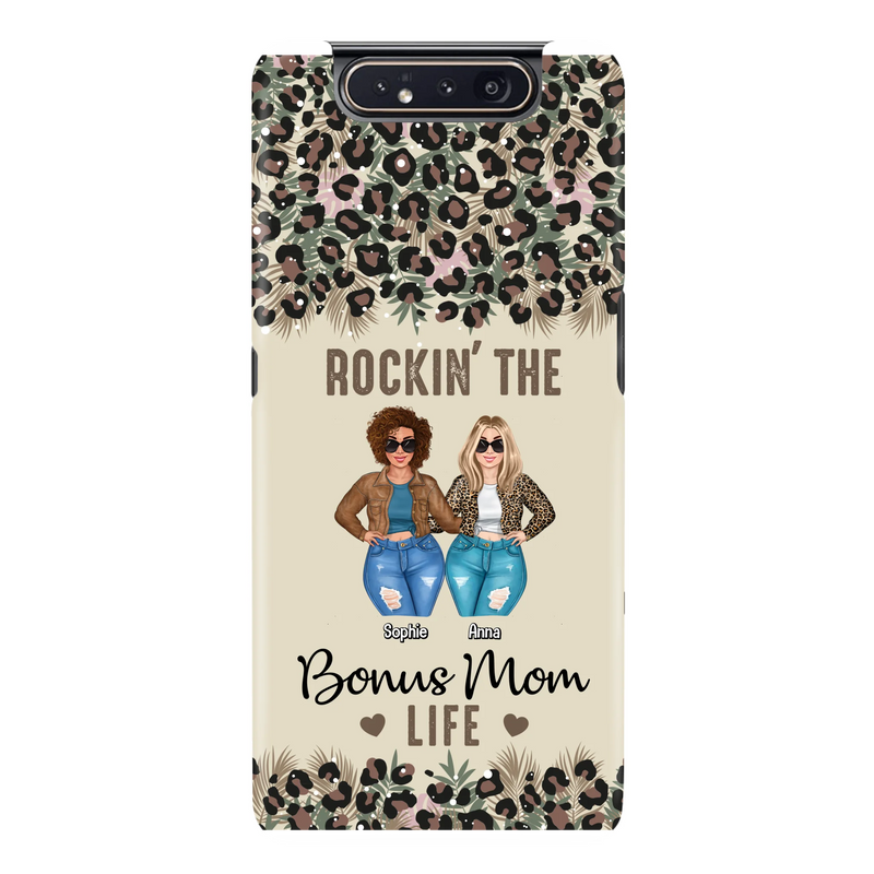Custom Personalized Bonus Mom Phone Case - Gift Idea For Mother's Day - Rockin' The Bonus Mom Life - Case For iPhone & Samsung