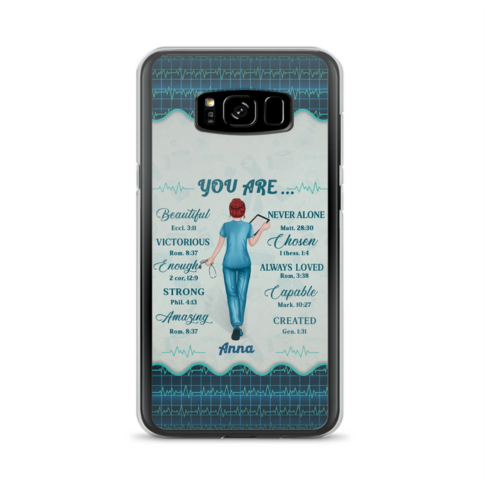 Custom Personalized Nurse Phone Case - Gift Idea For Nurse/ Birthday/ Friend - You Are Beautiful - Cases For iPhone/Samsung