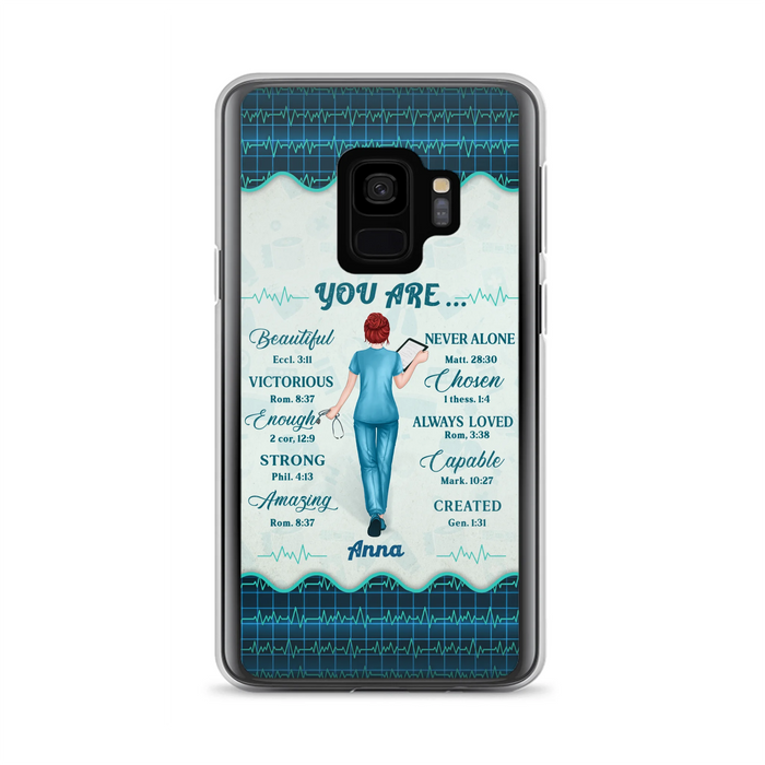 Custom Personalized Nurse Phone Case - Gift Idea For Nurse/ Birthday/ Friend - You Are Beautiful - Cases For iPhone/Samsung