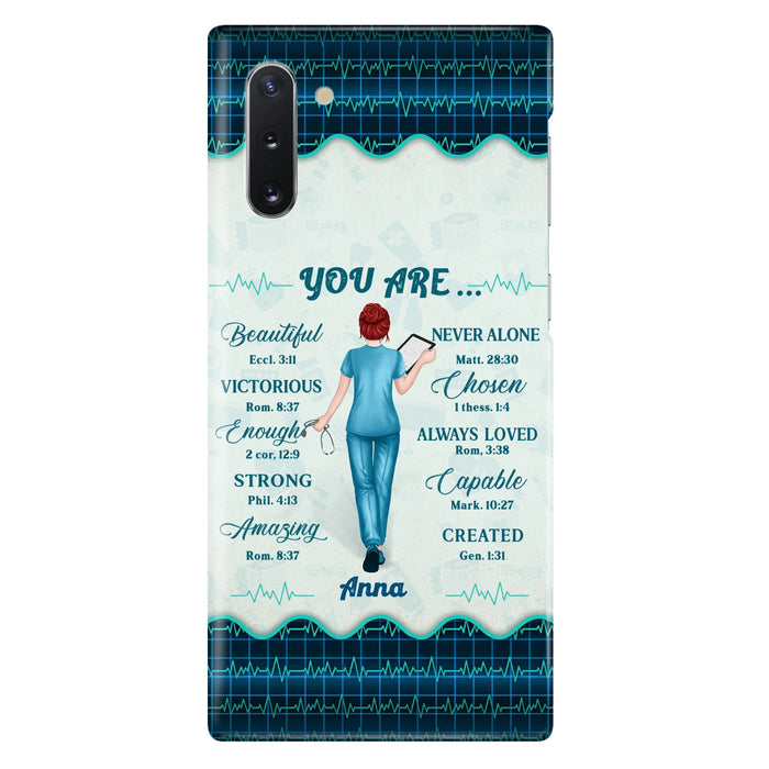 Custom Personalized Nurse Phone Case - Gift Idea For Nurse/ Birthday/ Friend - You Are Beautiful - Cases For iPhone/Samsung