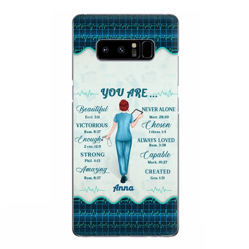 Custom Personalized Nurse Phone Case - Gift Idea For Nurse/ Birthday/ Friend - You Are Beautiful - Cases For iPhone/Samsung