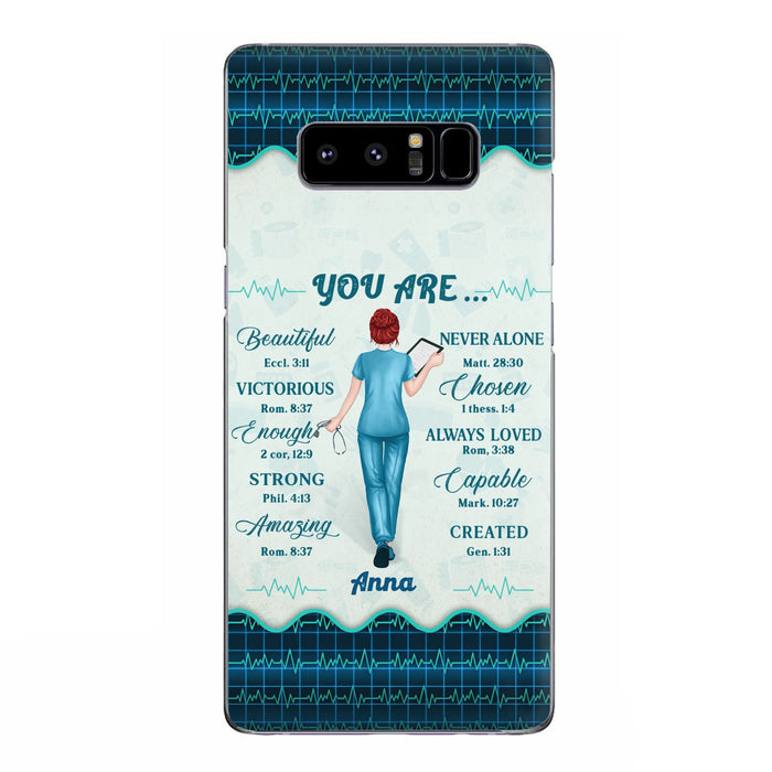 Custom Personalized Nurse Phone Case - Gift Idea For Nurse/ Birthday/ Friend - You Are Beautiful - Cases For iPhone/Samsung