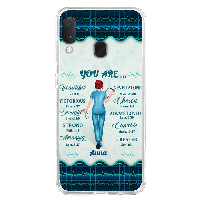 Custom Personalized Nurse Phone Case - Gift Idea For Nurse/ Birthday/ Friend - You Are Beautiful - Cases For iPhone/Samsung