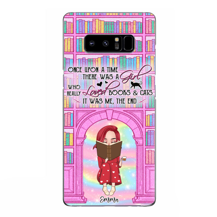 Custom Personalized Reading Girl Phone Case - Gift Idea For Books Lovers - It Was Me The End - Case For iPhone/Samsung
