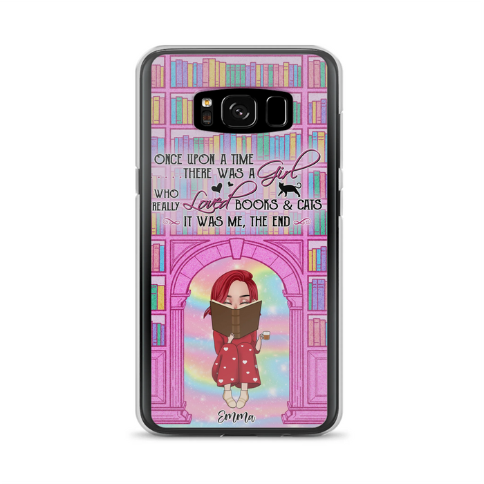 Custom Personalized Reading Girl Phone Case - Gift Idea For Books Lovers - It Was Me The End - Case For iPhone/Samsung