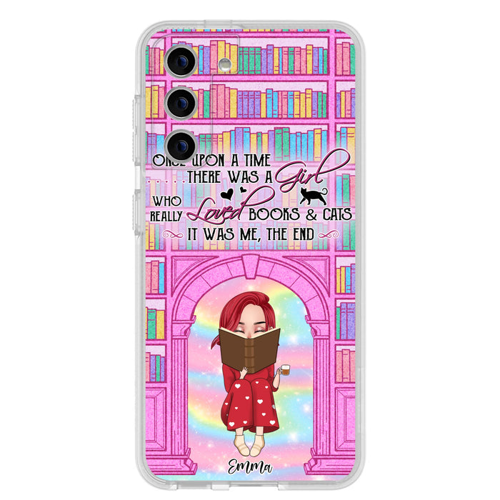 Custom Personalized Reading Girl Phone Case - Gift Idea For Books Lovers - It Was Me The End - Case For iPhone/Samsung