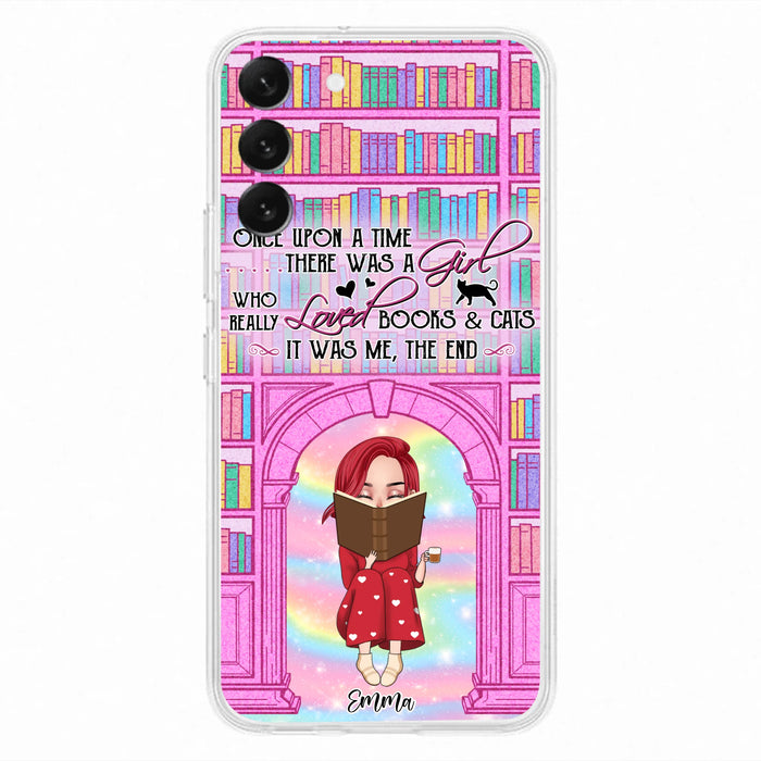 Custom Personalized Reading Girl Phone Case - Gift Idea For Books Lovers - It Was Me The End - Case For iPhone/Samsung