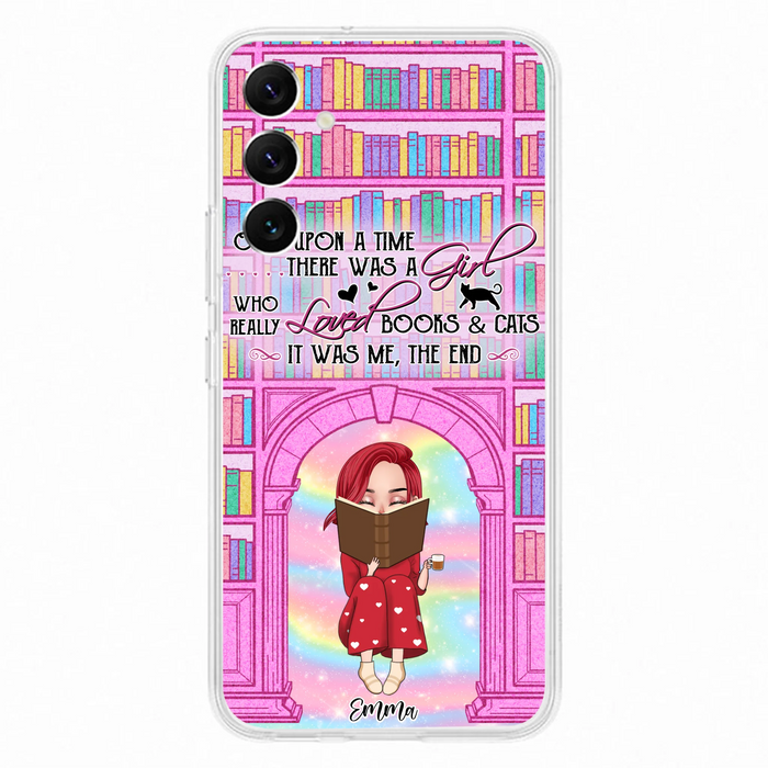 Custom Personalized Reading Girl Phone Case - Gift Idea For Books Lovers - It Was Me The End - Case For iPhone/Samsung