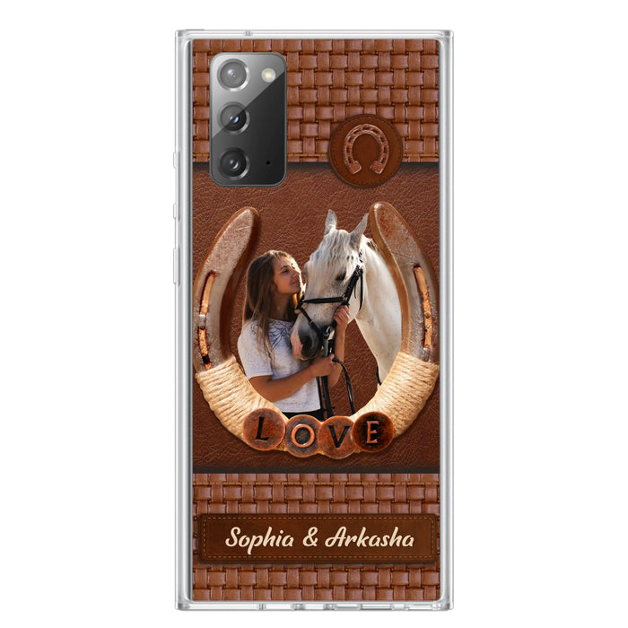 Custom Personalized Horse Phone Case - Upload Photo - Gift Idea Horse Lover - Case For iPhone And Samsung