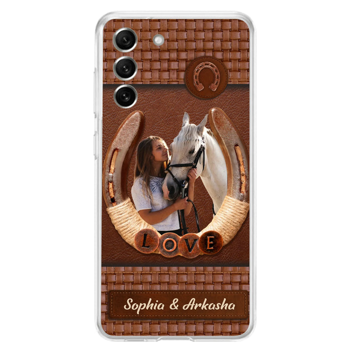 Custom Personalized Horse Phone Case - Upload Photo - Gift Idea Horse Lover - Case For iPhone And Samsung