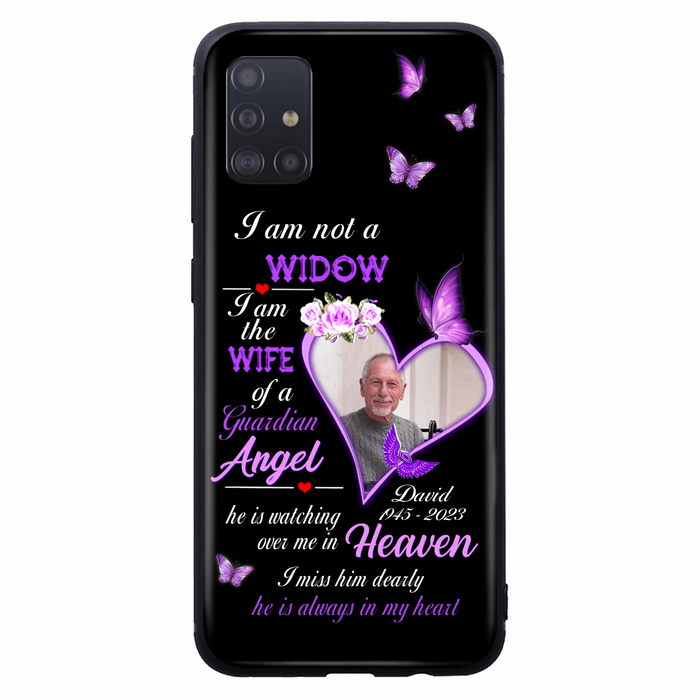 Custom Personalized Memorial Phone Case - Memorial Gift Idea For Family - Case For iPhone/Samsung - I Am Not A Widow