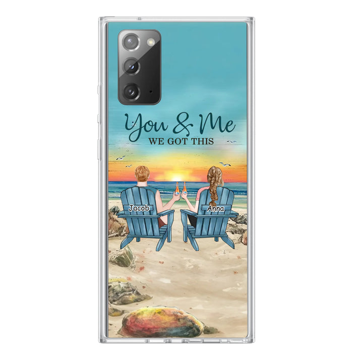Custom Personalized Couple Phone Case - Gift Idea For Couple/ Valentines Day - You & Me We Got This - Case For iPhone/ Samsung