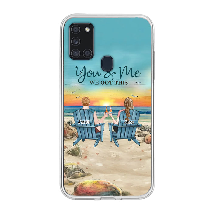 Custom Personalized Couple Phone Case - Gift Idea For Couple/ Valentines Day - You & Me We Got This - Case For iPhone/ Samsung