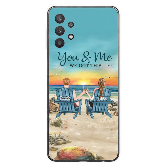 Custom Personalized Couple Phone Case - Gift Idea For Couple/ Valentines Day - You & Me We Got This - Case For iPhone/ Samsung
