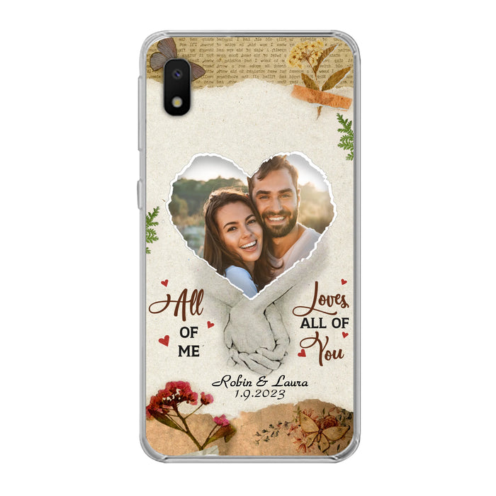 Custom Personalized Couple Phone Case - Gift Idea For Couple/Valentines Day - Upload Photo - All Of Me Loves All Of You - Case For iPhone/Samsung