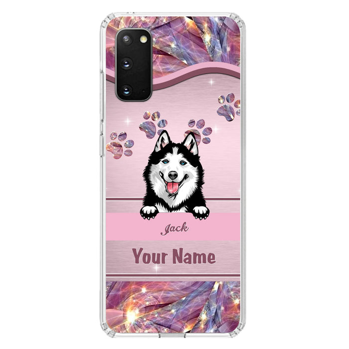 Custom Personalized Dog Phone Case For iPhone And Samsung - Gift Idea For Dog Lover - Up to 3 Dogs