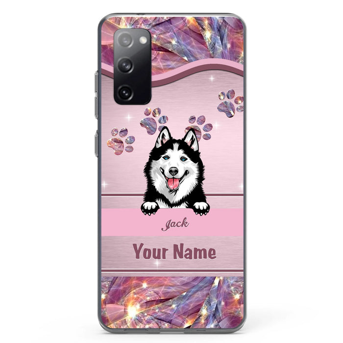 Custom Personalized Dog Phone Case For iPhone And Samsung - Gift Idea For Dog Lover - Up to 3 Dogs