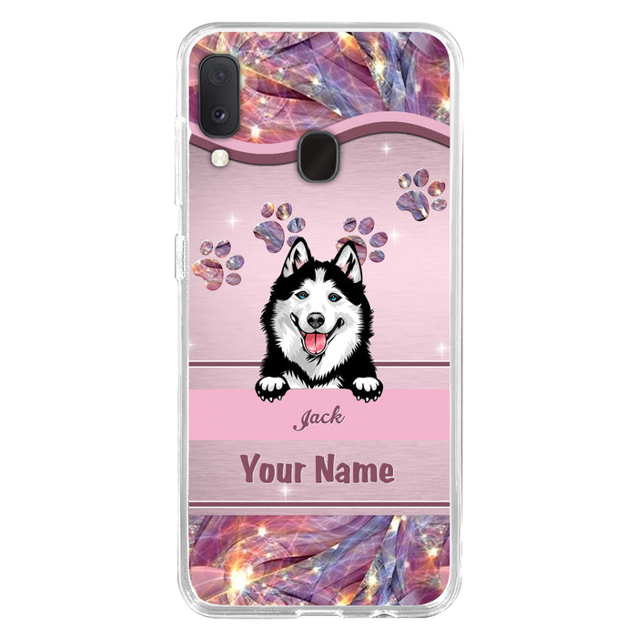 Custom Personalized Dog Phone Case For iPhone And Samsung - Gift Idea For Dog Lover - Up to 3 Dogs