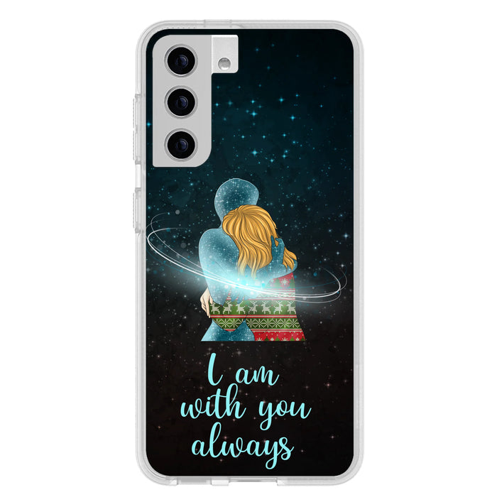 Custom Personalized Memorial Phone Case - Memorial Gift Idea For Family/Couple - Case For iPhone/Samsung - I Am With You Always