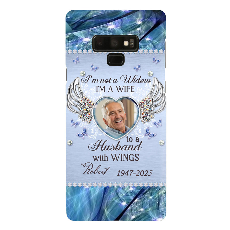 Personalized Memorial Phone Case - Memorial Gift Idea For Family - Case For iPhone/Samsung - I'm Not A Widow
