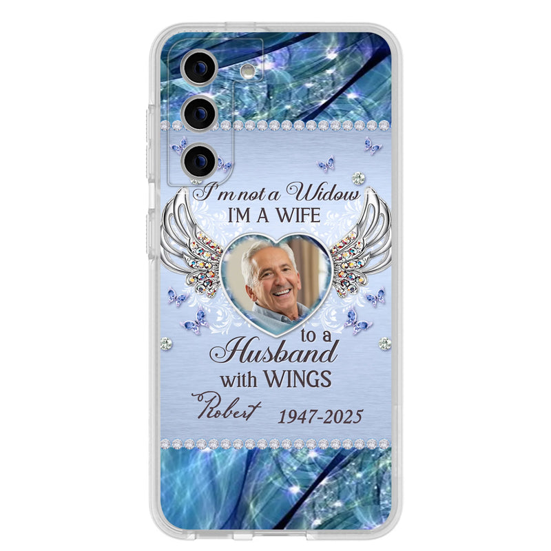 Personalized Memorial Phone Case - Memorial Gift Idea For Family - Case For iPhone/Samsung - I'm Not A Widow