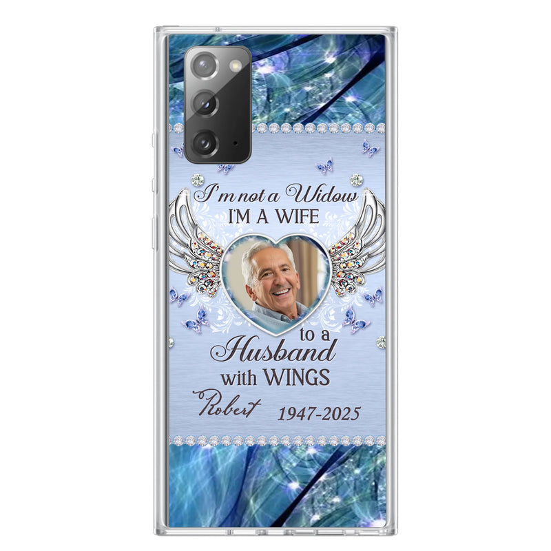Personalized Memorial Phone Case - Memorial Gift Idea For Family - Case For iPhone/Samsung - I'm Not A Widow