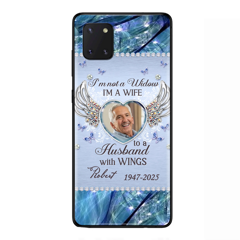 Personalized Memorial Phone Case - Memorial Gift Idea For Family - Case For iPhone/Samsung - I'm Not A Widow