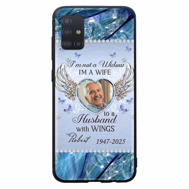 Personalized Memorial Phone Case - Memorial Gift Idea For Family - Case For iPhone/Samsung - I'm Not A Widow