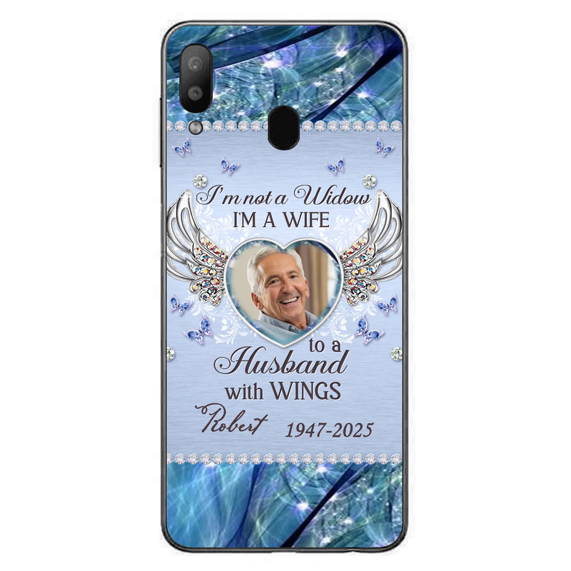 Personalized Memorial Phone Case - Memorial Gift Idea For Family - Case For iPhone/Samsung - I'm Not A Widow