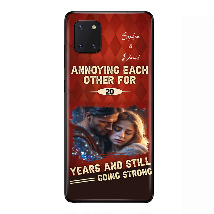 Personalized Couple Photo Phone Case - Gift Idea For Couple - Annoying Each Other For 20 Years And Still Going Strong - Case For iPhone/Samsung