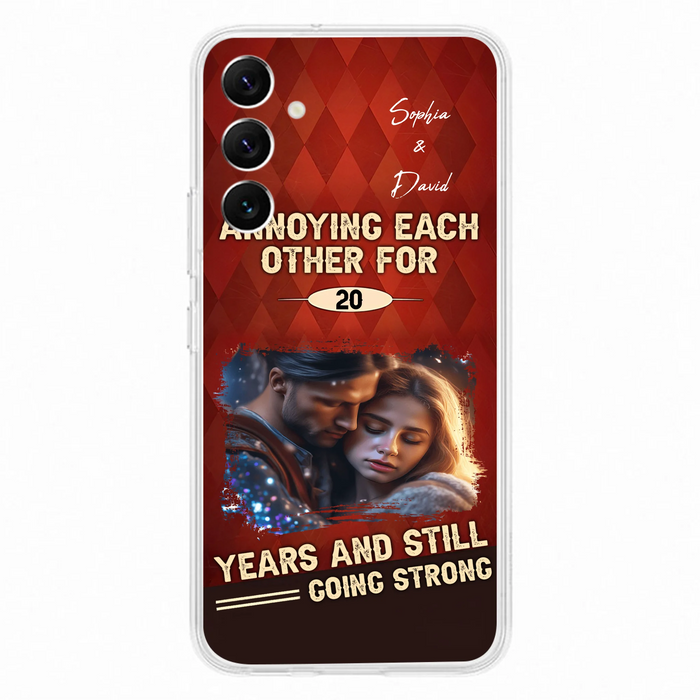 Personalized Couple Photo Phone Case - Gift Idea For Couple - Annoying Each Other For 20 Years And Still Going Strong - Case For iPhone/Samsung