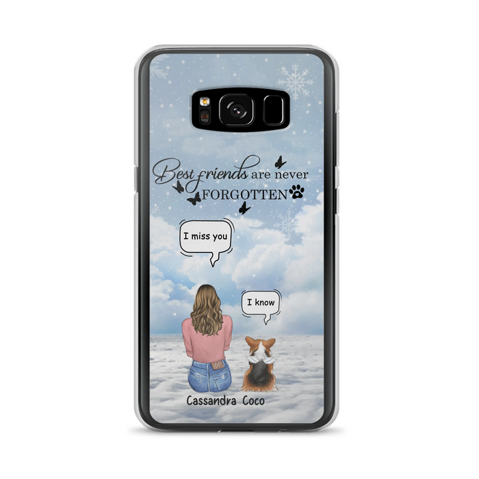 Personalized Memorial Pet Phone Case - Up to 3 Pets - Memorial Gift Idea For Dog/Cat/Rabbits Owners - I Miss You - Case For iPhone/Samsung
