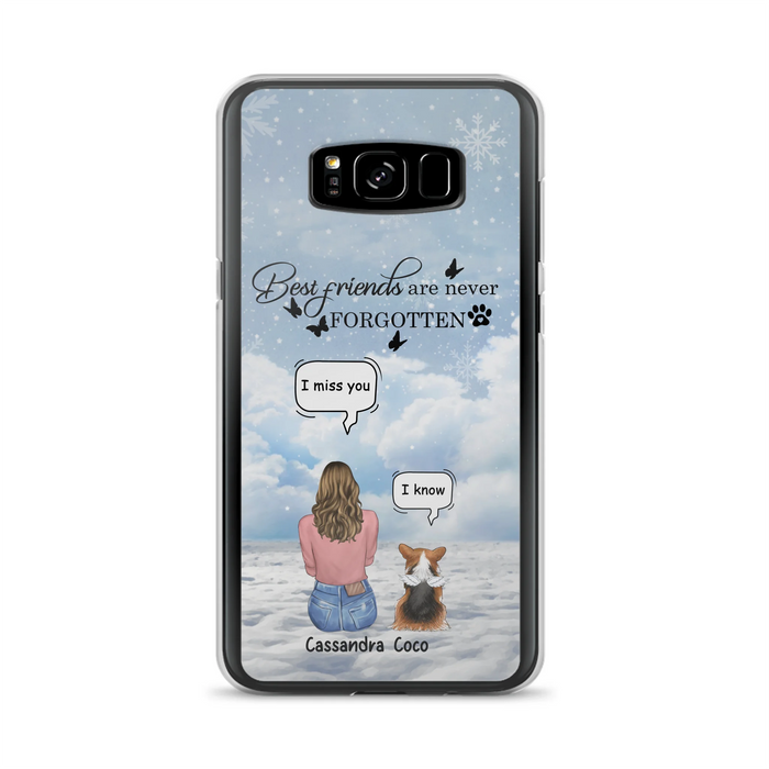 Personalized Memorial Pet Phone Case - Up to 3 Pets - Memorial Gift Idea For Dog/Cat/Rabbits Owners - I Miss You - Case For iPhone/Samsung