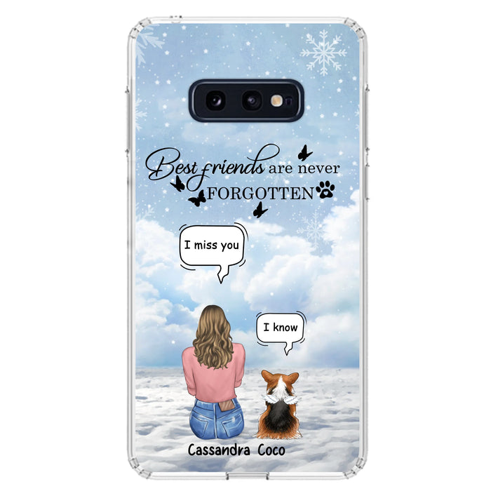 Personalized Memorial Pet Phone Case - Up to 3 Pets - Memorial Gift Idea For Dog/Cat/Rabbits Owners - I Miss You - Case For iPhone/Samsung