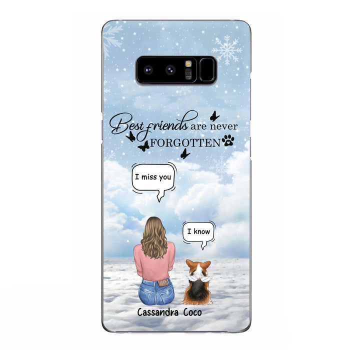 Personalized Memorial Pet Phone Case - Up to 3 Pets - Memorial Gift Idea For Dog/Cat/Rabbits Owners - I Miss You - Case For iPhone/Samsung