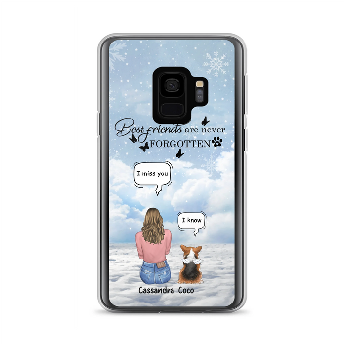 Personalized Memorial Pet Phone Case - Up to 3 Pets - Memorial Gift Idea For Dog/Cat/Rabbits Owners - I Miss You - Case For iPhone/Samsung