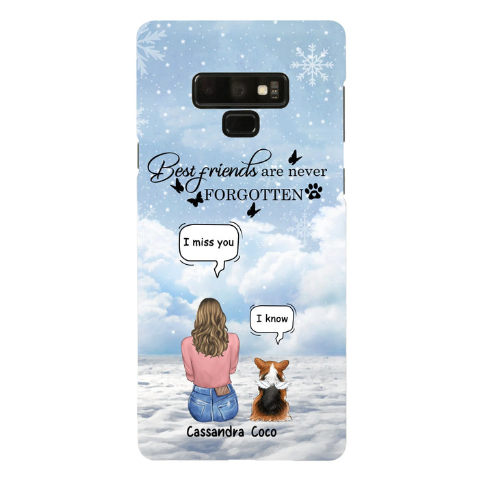 Personalized Memorial Pet Phone Case - Up to 3 Pets - Memorial Gift Idea For Dog/Cat/Rabbits Owners - I Miss You - Case For iPhone/Samsung