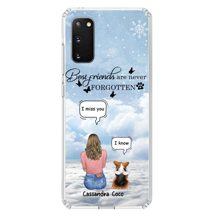 Personalized Memorial Pet Phone Case - Up to 3 Pets - Memorial Gift Idea For Dog/Cat/Rabbits Owners - I Miss You - Case For iPhone/Samsung