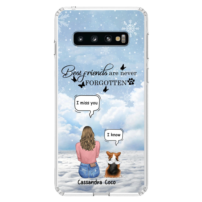 Personalized Memorial Pet Phone Case - Up to 3 Pets - Memorial Gift Idea For Dog/Cat/Rabbits Owners - I Miss You - Case For iPhone/Samsung