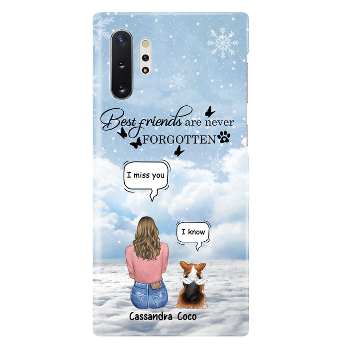 Personalized Memorial Pet Phone Case - Up to 3 Pets - Memorial Gift Idea For Dog/Cat/Rabbits Owners - I Miss You - Case For iPhone/Samsung