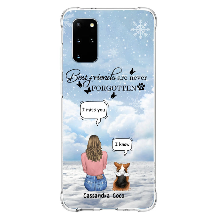 Personalized Memorial Pet Phone Case - Up to 3 Pets - Memorial Gift Idea For Dog/Cat/Rabbits Owners - I Miss You - Case For iPhone/Samsung