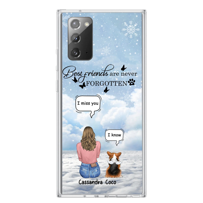 Personalized Memorial Pet Phone Case - Up to 3 Pets - Memorial Gift Idea For Dog/Cat/Rabbits Owners - I Miss You - Case For iPhone/Samsung