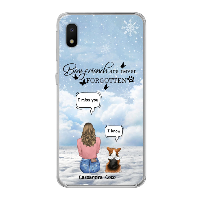 Personalized Memorial Pet Phone Case - Up to 3 Pets - Memorial Gift Idea For Dog/Cat/Rabbits Owners - I Miss You - Case For iPhone/Samsung