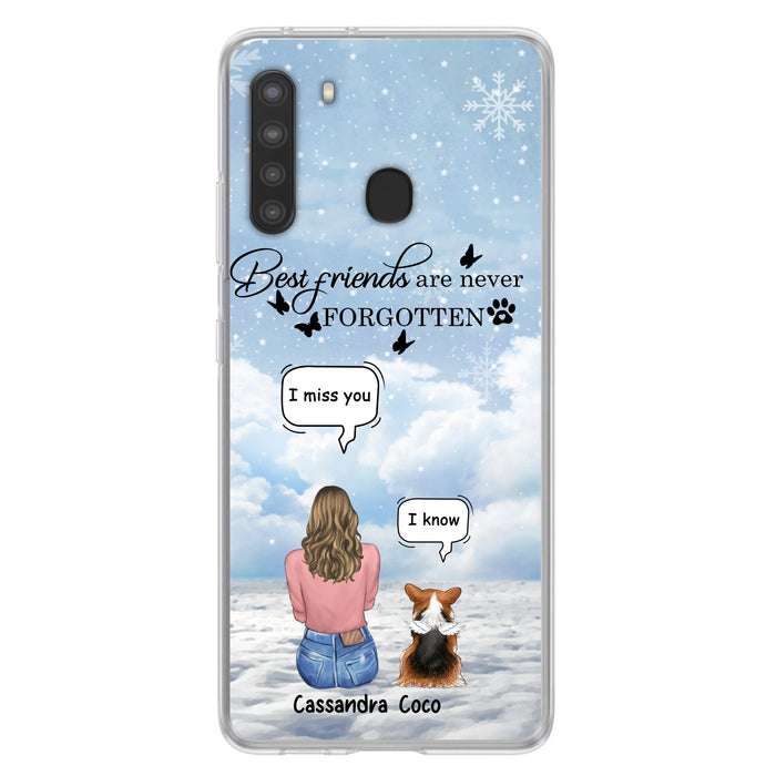 Personalized Memorial Pet Phone Case - Up to 3 Pets - Memorial Gift Idea For Dog/Cat/Rabbits Owners - I Miss You - Case For iPhone/Samsung