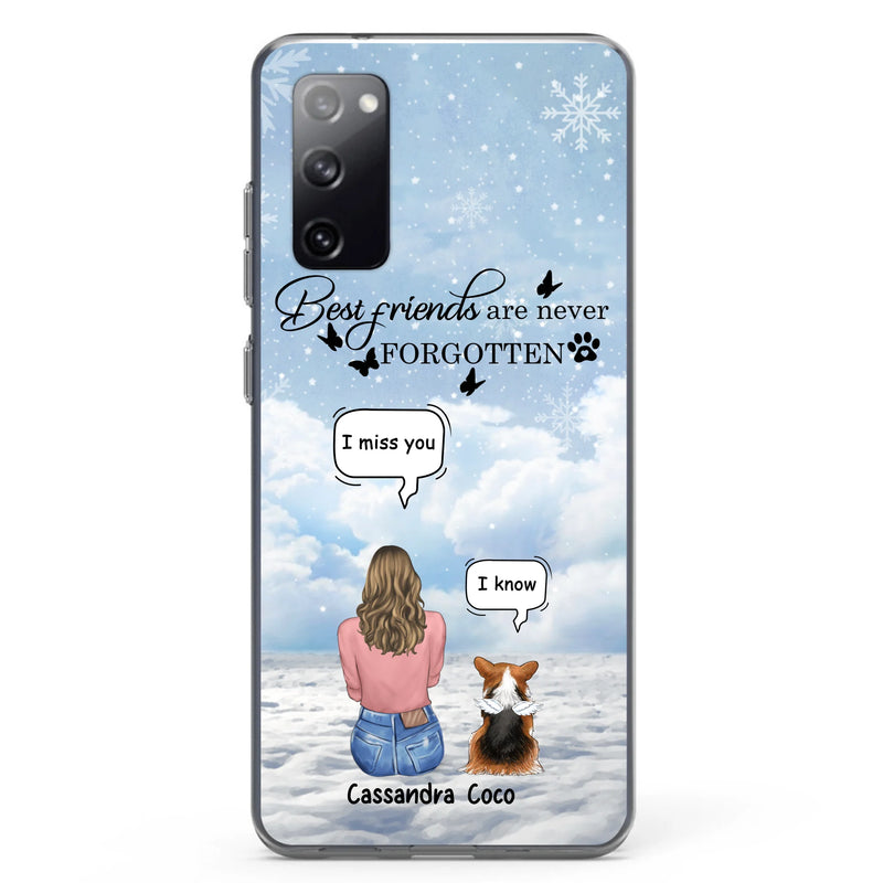 Personalized Memorial Pet Phone Case - Up to 3 Pets - Memorial Gift Idea For Dog/Cat/Rabbits Owners - I Miss You - Case For iPhone/Samsung