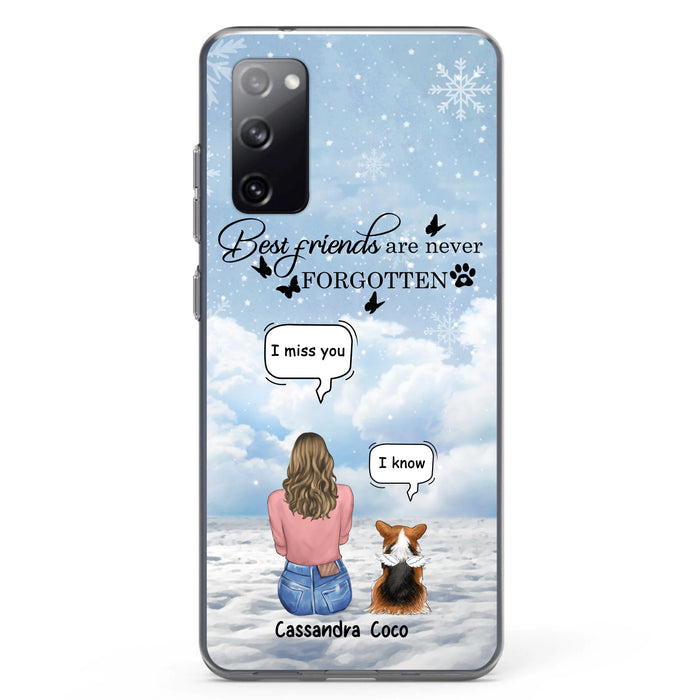 Personalized Memorial Pet Phone Case - Up to 3 Pets - Memorial Gift Idea For Dog/Cat/Rabbits Owners - I Miss You - Case For iPhone/Samsung
