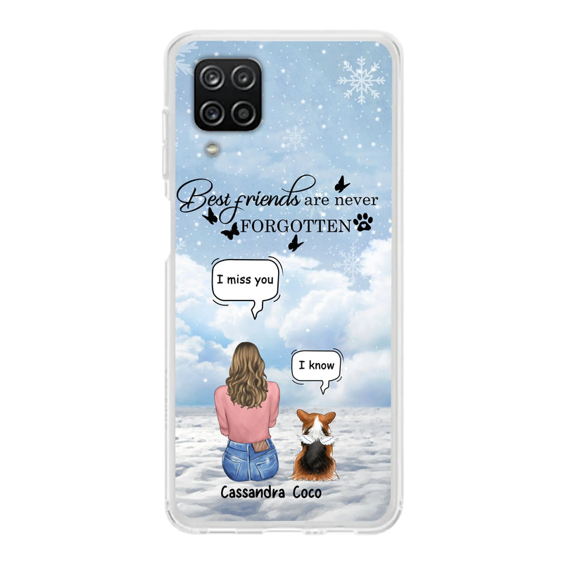 Personalized Memorial Pet Phone Case - Up to 3 Pets - Memorial Gift Idea For Dog/Cat/Rabbits Owners - I Miss You - Case For iPhone/Samsung