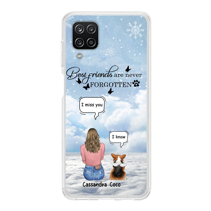 Personalized Memorial Pet Phone Case - Up to 3 Pets - Memorial Gift Idea For Dog/Cat/Rabbits Owners - I Miss You - Case For iPhone/Samsung