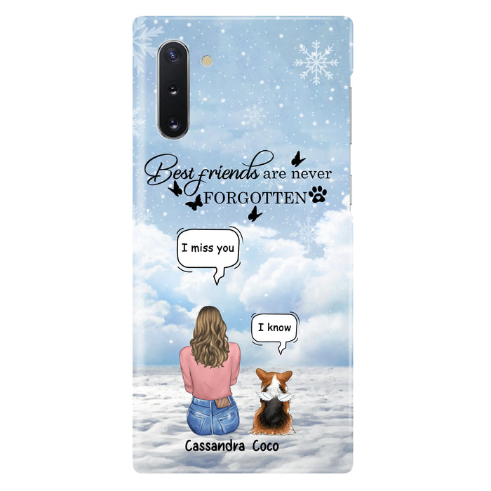 Personalized Memorial Pet Phone Case - Up to 3 Pets - Memorial Gift Idea For Dog/Cat/Rabbits Owners - I Miss You - Case For iPhone/Samsung