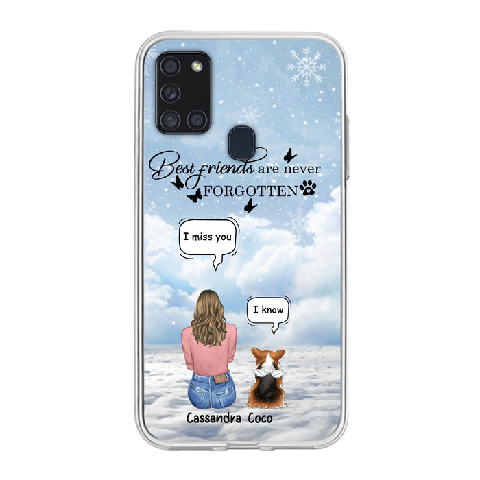 Personalized Memorial Pet Phone Case - Up to 3 Pets - Memorial Gift Idea For Dog/Cat/Rabbits Owners - I Miss You - Case For iPhone/Samsung